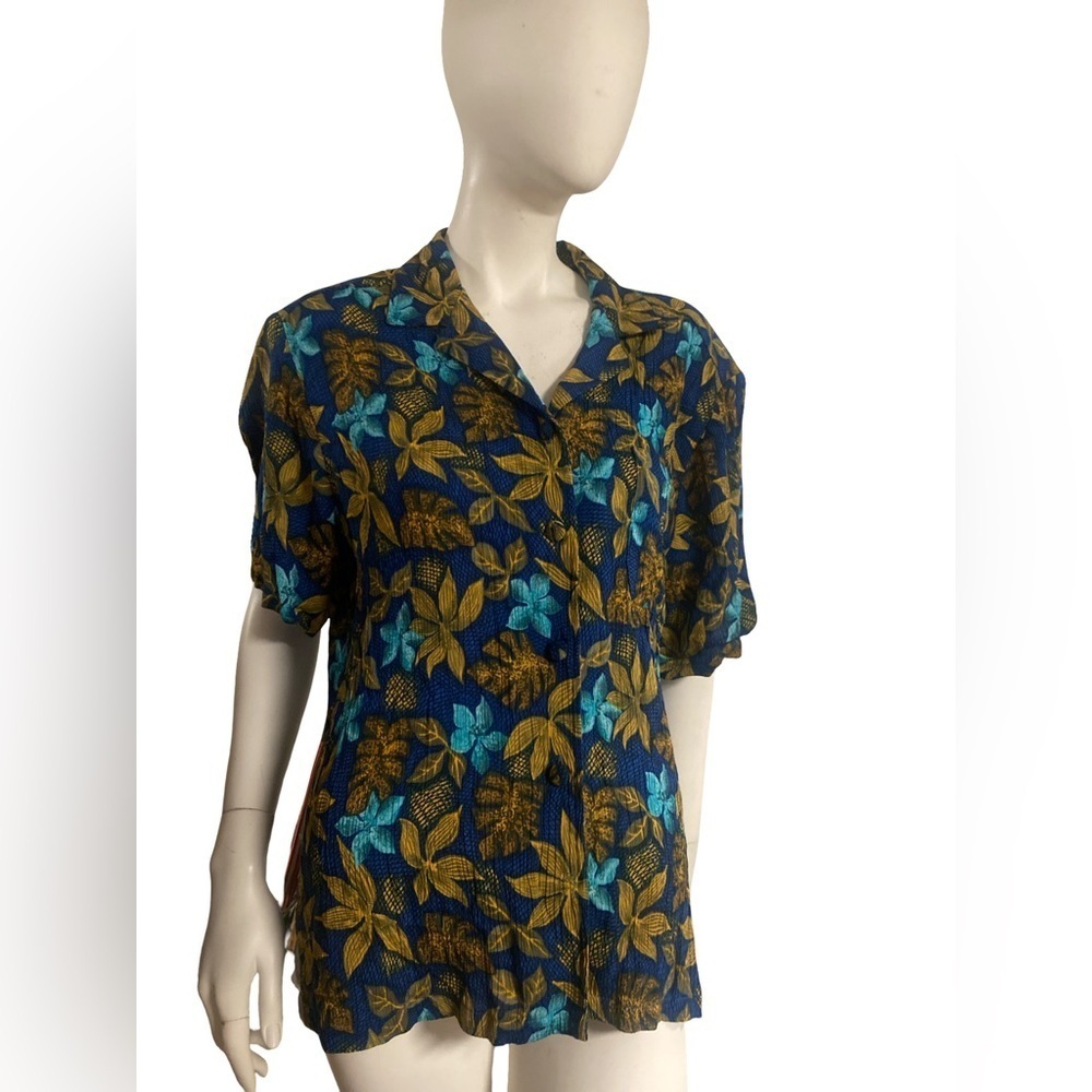 Sag Harbor 90s Dead-stock Floral Print Top